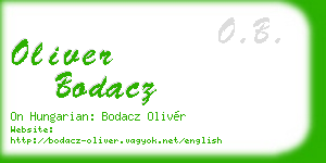 oliver bodacz business card